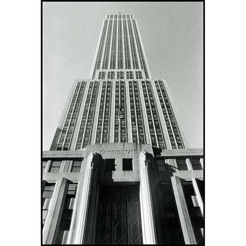 Empire State Building I White Modern Wood Framed Art Print by Laura, DeNardo