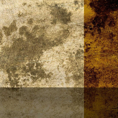 Modern Patina I White Modern Wood Framed Art Print with Double Matting by Vision Studio