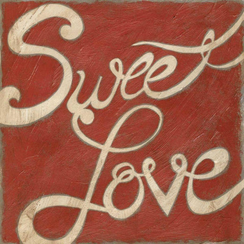 Sweet Love White Modern Wood Framed Art Print by Zarris, Chariklia