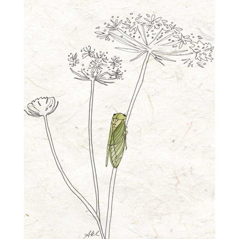 Summer Chorus I Gold Ornate Wood Framed Art Print with Double Matting by Ludwig, Alicia