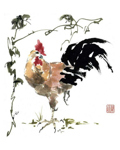 Of All He Surveys Black Ornate Wood Framed Art Print with Double Matting by Parker, Nan Rae