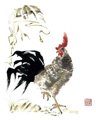 Its My Turn White Modern Wood Framed Art Print with Double Matting by Parker, Nan Rae