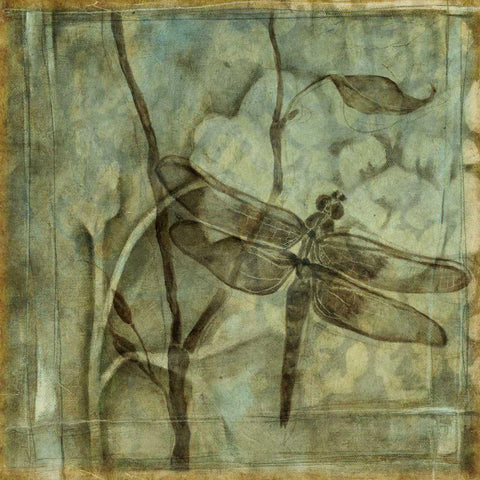 Small Ethereal Wings II Black Ornate Wood Framed Art Print with Double Matting by Goldberger, Jennifer