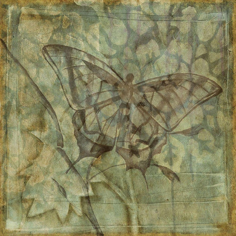 Small Ethereal Wings VI Gold Ornate Wood Framed Art Print with Double Matting by Goldberger, Jennifer