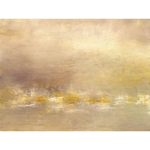 Morning I White Modern Wood Framed Art Print by Gordon, Sharon