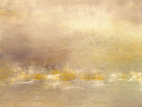 Morning I Black Ornate Wood Framed Art Print with Double Matting by Gordon, Sharon