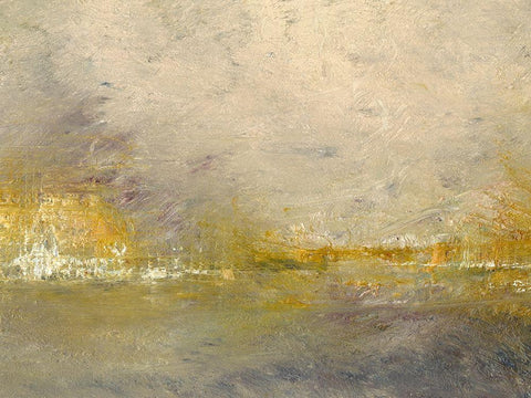 Morning III White Modern Wood Framed Art Print with Double Matting by Gordon, Sharon