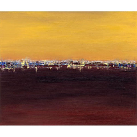 Harbor Light II White Modern Wood Framed Art Print by Gordon, Sharon