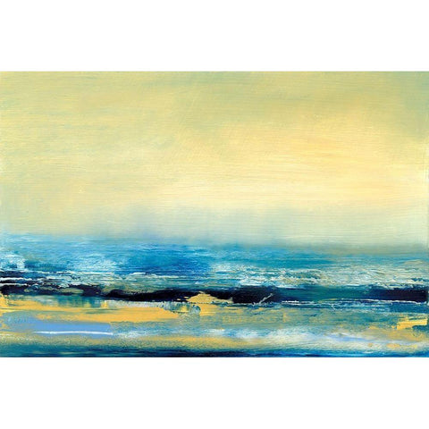 Sojourn III White Modern Wood Framed Art Print by Gordon, Sharon