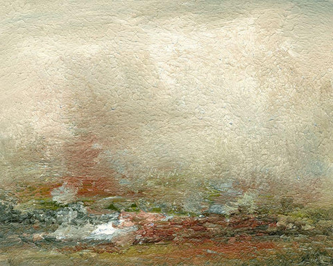 Wander I White Modern Wood Framed Art Print with Double Matting by Gordon|Sharon