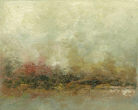 Wander II White Modern Wood Framed Art Print with Double Matting by Gordon|Sharon