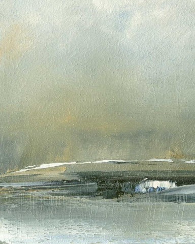 Wander III White Modern Wood Framed Art Print with Double Matting by Gordon, Sharon