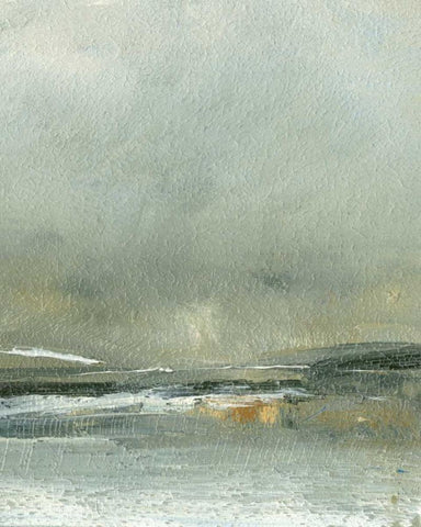 Wander IV White Modern Wood Framed Art Print with Double Matting by Gordon, Sharon