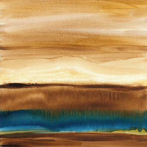 Vista Abstract III Gold Ornate Wood Framed Art Print with Double Matting by Harper, Ethan