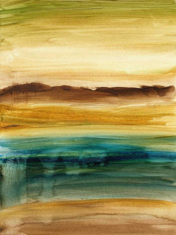 Vista Abstract VI Black Ornate Wood Framed Art Print with Double Matting by Harper, Ethan