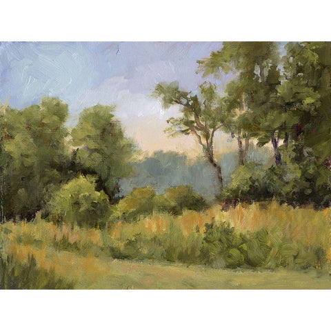 Grailville View Black Modern Wood Framed Art Print with Double Matting by Weber, Mary Jean