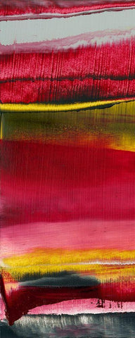 Magenta Solstice I White Modern Wood Framed Art Print with Double Matting by Gordon, Sharon