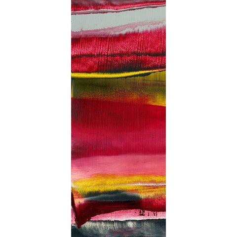 Magenta Solstice I Black Modern Wood Framed Art Print by Gordon, Sharon