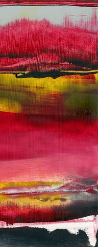 Magenta Solstice II White Modern Wood Framed Art Print with Double Matting by Gordon, Sharon