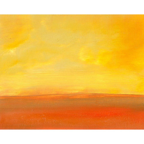 The Plains I Gold Ornate Wood Framed Art Print with Double Matting by Gordon, Sharon