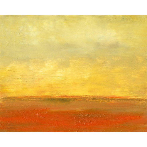 The Plains II Gold Ornate Wood Framed Art Print with Double Matting by Gordon, Sharon
