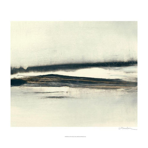 Winter II Black Modern Wood Framed Art Print with Double Matting by Gordon, Sharon