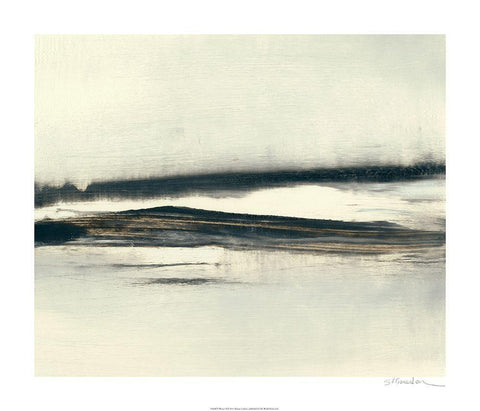 Winter II White Modern Wood Framed Art Print with Double Matting by Gordon, Sharon