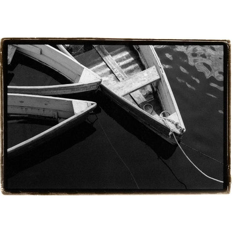 Dockside 3 Black Modern Wood Framed Art Print with Double Matting by DeNardo, Laura