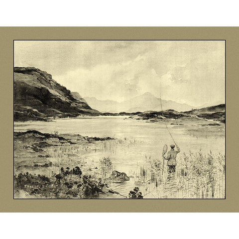 On the River II Gold Ornate Wood Framed Art Print with Double Matting by Briggs, Ernest