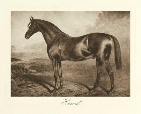 Hermit Black Ornate Wood Framed Art Print with Double Matting by Hailey, Clarence