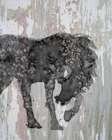 Unbridled I Black Ornate Wood Framed Art Print with Double Matting by Ludwig, Alicia