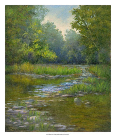 OBannon Creek Black Ornate Wood Framed Art Print with Double Matting by Weber, Mary Jean