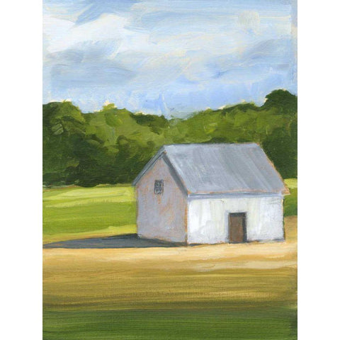 Rural Landscape II Gold Ornate Wood Framed Art Print with Double Matting by Harper, Ethan