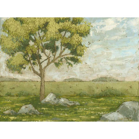 Meet Me at Tree I Gold Ornate Wood Framed Art Print with Double Matting by Meagher, Megan