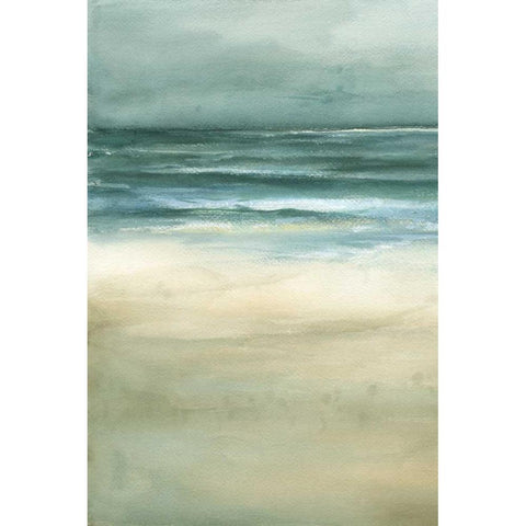 Tranquil Sea I White Modern Wood Framed Art Print by Goldberger, Jennifer