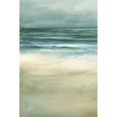 Tranquil Sea I Black Modern Wood Framed Art Print with Double Matting by Goldberger, Jennifer