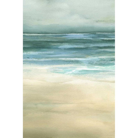 Tranquil Sea II Black Modern Wood Framed Art Print by Goldberger, Jennifer