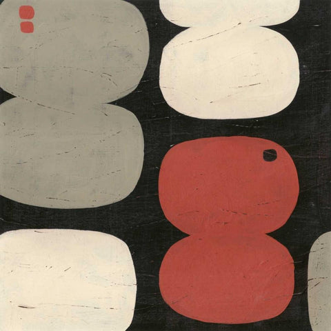 Figure Eight III Gold Ornate Wood Framed Art Print with Double Matting by Vess, June Erica