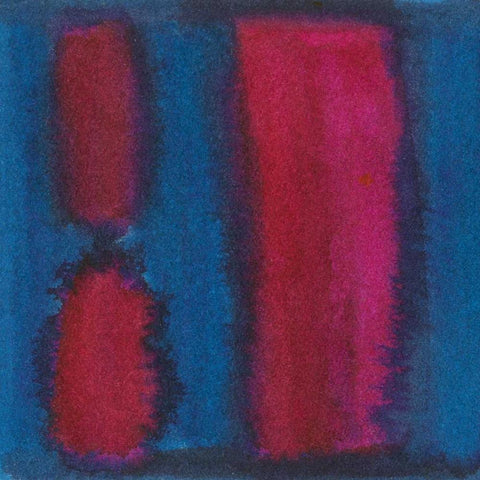 Indigo Meditation II Black Modern Wood Framed Art Print by Stramel, Renee W.