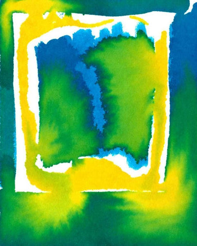 Instantaneous I White Modern Wood Framed Art Print with Double Matting by Stramel, Renee W.