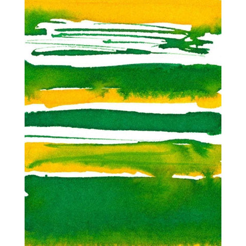 Saturated Spring II Gold Ornate Wood Framed Art Print with Double Matting by Stramel, Renee W.