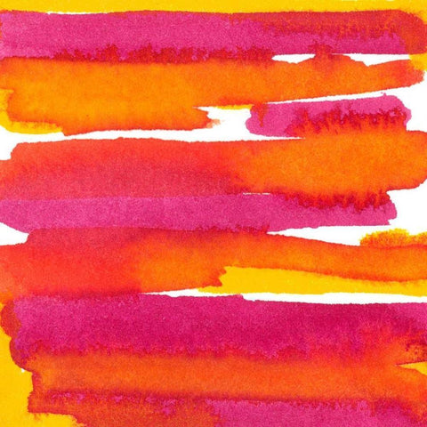 Sunset on Water I White Modern Wood Framed Art Print by Stramel, Renee W.