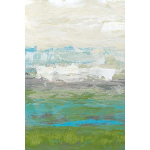 Heather Seas I White Modern Wood Framed Art Print by Goldberger, Jennifer