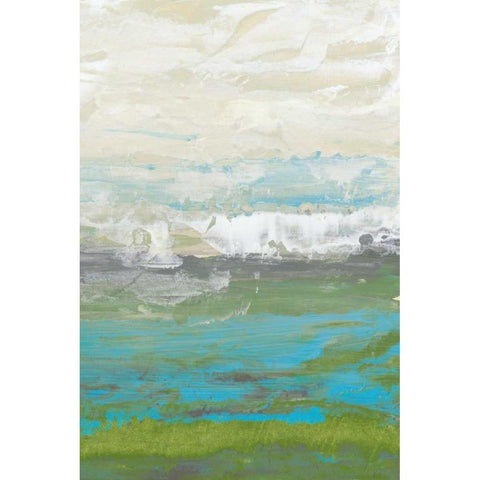 Heather Seas II White Modern Wood Framed Art Print by Goldberger, Jennifer