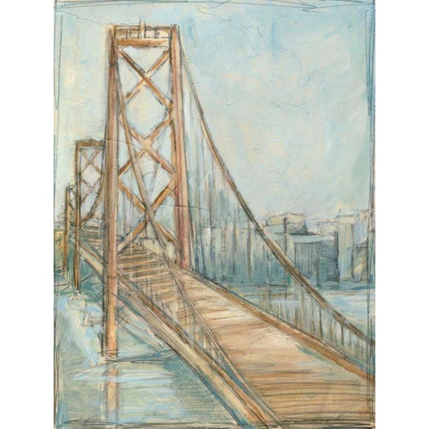 Metropolitan Bridge I Black Modern Wood Framed Art Print with Double Matting by Harper, Ethan