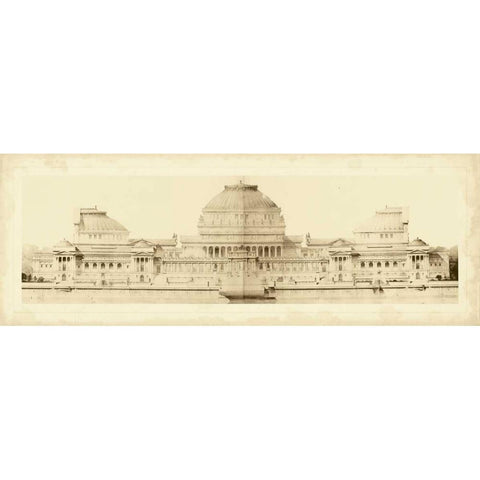 Les Grand Prix de Rome I White Modern Wood Framed Art Print by Le Deley