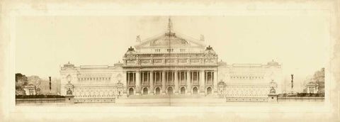 Les Grand Prix de Rome II White Modern Wood Framed Art Print with Double Matting by Le Deley