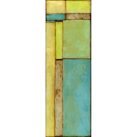 Stained Glass Window VI White Modern Wood Framed Art Print by Goldberger, Jennifer