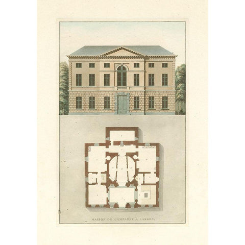 Architectural Detail I Gold Ornate Wood Framed Art Print with Double Matting by Vision Studio