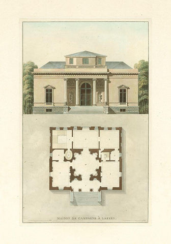 Architectural Detail IV Black Ornate Wood Framed Art Print with Double Matting by Vision Studio